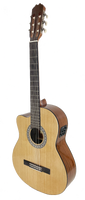 GUITARRA CLÁSICA ADMIRA ALBA 4/4 ELECTRIFICADA CON CUTAWAY ZURDA SERIE INICIACIÓN BRILLO
