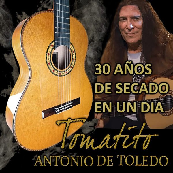 🎸 Antonio de Toledo • Modelo Tomatito Andalucía Guitarra Flamenca Blanca de Ciprés – Acabado Natural