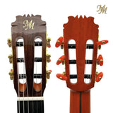 Guitarra Flamenca Modesto Malla Morena Naranja con Tapa Maciza