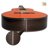 Guitarra Flamenca Modesto Malla Morena Naranja con Tapa Maciza