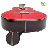 Guitarra Flamenca Modesto Malla Morena Roja con Tapa Maciza