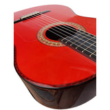 Antonio de Toledo ATF-16NR – Guitarra Flamenca Negra de Palosanto en Rojo