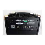 Merit-10 Amplificador Portable de 10W RMS para guitarra electrica con reproduccion de USB y SD