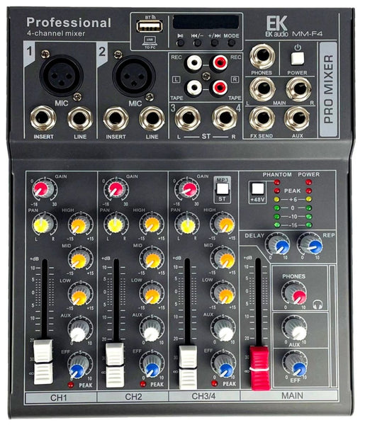 MESA DE MEZCLAS CON EFECTOS EK AUDIO MMF4