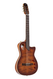 Guitarra Ángel López SHERRY CE TB Guitarra Híbrida Nylon color Tobacco Sunburst
