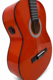 NUEVO MODELO Guitarra Rocío amplificada con OS1 en color Rojiza