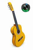 NUEVO MODELO Guitarra Rocío amplificada con OS1 color Amarilla
