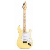 Guitarra Eléctrica Bones California Series B-SSS Yellow – Diseño Stratocaster con sonido versátil