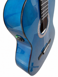 NUEVO MODELO Guitarra Rocío amplificada con OS1 color Azul
