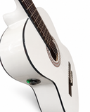 NUEVO MODELO Guitarra Rocío amplificada con OS1 color blanco
