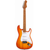 Guitarra Eléctrica Bones Texas Series B-SSS Honey – Elegancia, versatilidad y arce tostado
