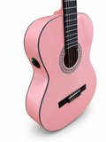 NUEVO MODELO Guitarra Rocío amplificada con OS1 color Rosa