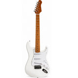 Guitarra Eléctrica Bones Texas Series B-SSS White | Stratocaster SSS Alnico Arce Tostado | ParaMúsicos