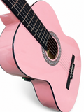 NUEVO MODELO Guitarra Rocío amplificada con OS1 color Rosa