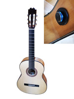 Antonio De Toledo  FLAMENCA amplificada Modelo F17B Blanca de Ciprés + PREVIO DOUBLE OS1