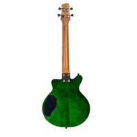 Ukelele Tenor Bones BT-1TG Verde Transparente Eléctrico