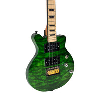 Ukelele Tenor Bones BT-1TG Verde Transparente Eléctrico