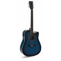 GUITARRA ACÚSTICA ADMIRA TENNESSEE AZUL SATINADA