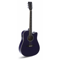 GUITARRA ACÚSTICA ADMIRA TENNESSEE MORADA SATINADA