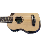 Egmond C380.107EQ Ukelele Soprano Amplificado de Koa y Tapa Maciza