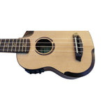 Egmond C380.107EQ Ukelele Soprano Amplificado de Koa y Tapa Maciza