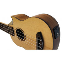 Egmond C380.107EQ Ukelele Soprano Amplificado de Koa y Tapa Maciza