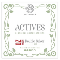 Cuerdas Guitarra Clásica Knobloch Actives Double Silver QZ Nylon Set Medium High Tension 400ADQ,