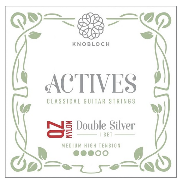 Cuerdas Guitarra Clásica Knobloch Actives Double Silver QZ Nylon Set Medium High Tension 400ADQ,