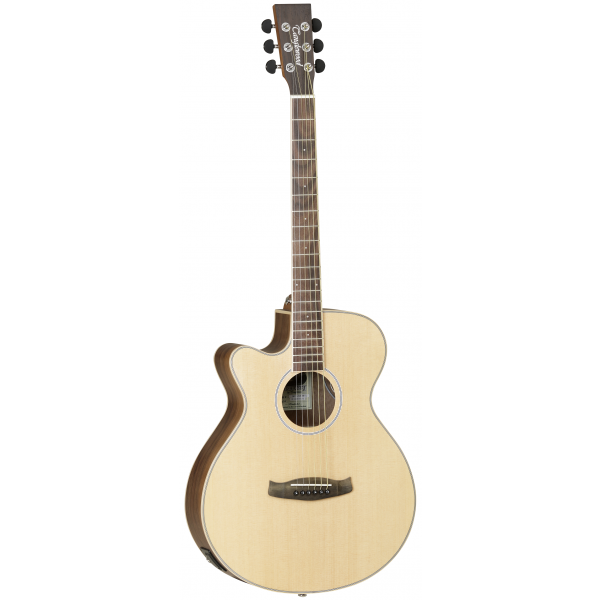 GUITARRA ACÚSTICA TANGLEWOOD DBTSFCEBWLH SUPER FOLK ZURDA NOGAL NEGRO