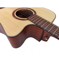 Egmond Guitarra Electro Acustica AV-50CE con EQ Fishman Tapa Maciza Electroacustica