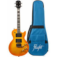 Ukelele Tenor Flight Rock Series Centurion Vintage Burst Electric